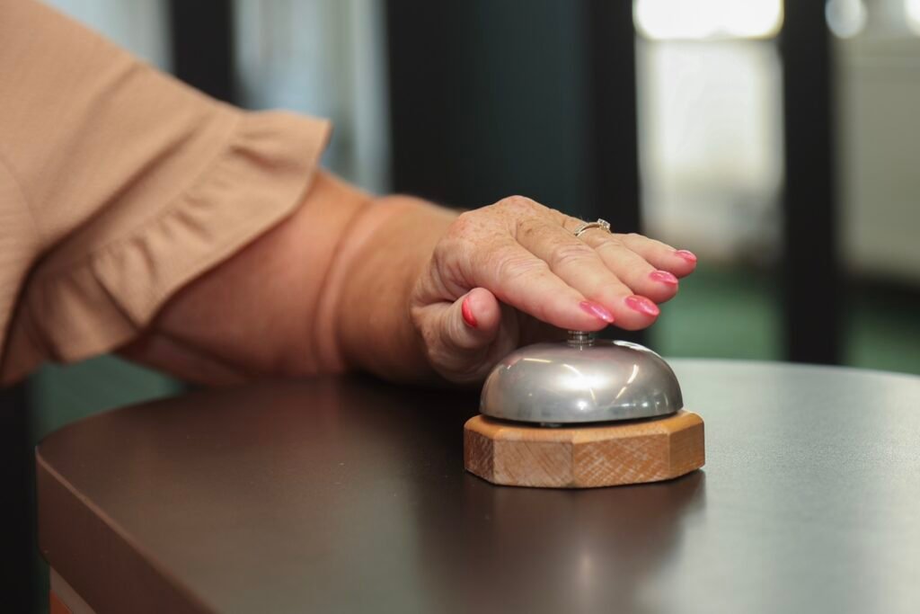 Receptiebel bij Service Buro Gadering